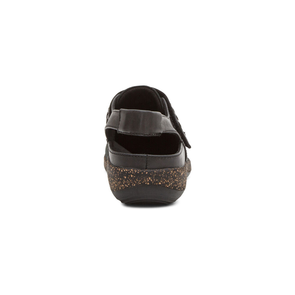 Aetrex Women's Leni Slingback Clogs - Black | USA HCPBZ8U